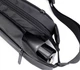 Универсальная сумка через плечо бананка Fashion Cross body bag 3 отделения, влагостойкая Черная - изображение 7