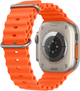 Smartwatch Apple Watch Ultra 2 GPS + Cellular 49mm Titanium Case with Orange Ocean Band (MREH3) - obraz 3