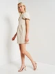 Платье короткое летнее женское H&M Divided 0957880 XS Бежевое (7000000001004) - изображение 3