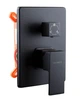 Душевая система скрытого монтажа Globus Lux SMART GLM-305L-BB с тропическим душем чёрная матовая - изображение 3