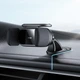 Тримач телефону на торпедо Baseus Steel Cannon Pro Solar Electric Car Mount. Black - зображення 8