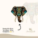 Пазл Ukropchik деревянный тропический слон А4 в коробке с набором-рамкой (Tropical Elephant A4) - изображение 2