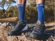 Высокотехнологические беговые безшовные носки Pro Racing Socks V4.0 Trail, Sodalite/Fluo Blue, T1 (36-39) - изображение 4