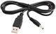 Кабель питания Dynamode USB 2.0 AM - DC 3.5 х 1.35 мм USB 5V DC 5V 1 м Черный (DM-USB-DC-3.5x1.35mm) - изображение 1
