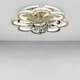 Люстра потолочная светодиодная LED Light House SY-19155 FG DIMMER D600 144W, цвет белый + золото - изображение 2