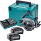 Акумуляторна циркулярна пила Makita HS003GM201 + 2 акк 40 V 4 Ah + ЗУ + Makpac - зображення 1