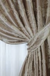 Комплект готових штор VR-Textil Блекаут-софт Корона № 1280ш(А) Карамельний з бежевим 150х270 см 2шт (33-0123) - зображення 5