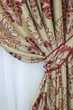 Комплект готових штор VR-Textil Блекаут-софт Корона № 1276ш(Б) Бежевий з бордовим 150х270 см 2шт (33-0113) - зображення 4