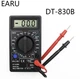 Мультиметр цифровий DT 830B із захистом від перевантажень DT 830B, два щупи, Чорний - зображення 3