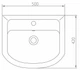 Раковина KOLO Proxy 50 102950UA белая - изображение 2