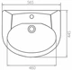 Раковина KOLO Solas 56 101456UA белая - изображение 2
