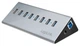 USB-хаб Logilink на 7 USB 3.0 портів + 1 порт швидкої зарядки з блоком живлення (4052792033694) - зображення 1