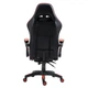Кресло игровое GAMING CHAIR OC-810 с подставкой для ног, цвет черный/красный - изображение 8