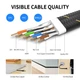 Патч корд Ampcom 2м сетевой кабель 10 Гбит\с Ethernet RJ45 Cat 7 плоский черный в оплетке - изображение 4