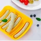 Силіконова форма для сосисок ковбасок Sausage Silicone Mold 6 осередків Жовта - зображення 5