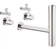 Сифон для раковины HANSGROHE 52120000 с 2-мя угловыми вентилями хром - изображение 1