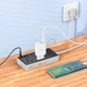 Сетевой Удлинитель Фильтр HOCO Storm 3-position socket AC7A | 3USB/1Type-C, 3.4A/17W| 1.5M | Черный - изображение 4