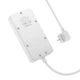 Сетевой Удлинитель Фильтр HOCO Storm 3-position socket AC7A | 3USB/1Type-C, 3.4A/17W| 1.5M | Белый - изображение 4