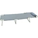 Розкладне ліжко Jet Folding Outdoor Bed корпова розкладачка, лежак з подушкою, м'який шезлонг Сірий - зображення 2