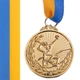 Медаль спортивна зі стрічкою гімнастика SP-Sport Gymnastics Heroe 7012 діаметр 5см Gold - зображення 1