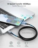 Кабель Choetech USB Type-C - USB Type-C 1.8 м в оплетке Черный (XCC-1002) - изображение 5