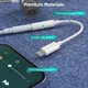 Переходник Choetech Lightning - 3.5 мм Jack 10 см Белый (AUX005) - изображение 6