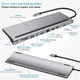 Док-станция 12в1 100W Working Station для Lenovo/Dell/HP/Xiaomi/Asus - изображение 7