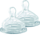 Силіконова соска Bebe Confort Emotion Physio широка основа швидкий потік розмір L 2 шт (3102203000) - зображення 1