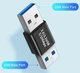 Адаптер переходник Alitek USB 3.0 - USB 3.0 M/M (металл) (48636) - изображение 2