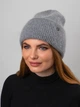 Шапка женская Malisa Шерон 15-1410-LT-163 56-58 Серая - изображение 1