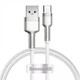 Кабель Baseus CAKF000102 Cafule Metal Data Type-C 66W 100см white - изображение 1