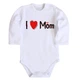 Детское боди с длинным рукавом I Love Mom 80 белый DM-1415 - изображение 1