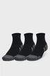 Чорні шкарпетки (3 пари) UA Performance Cotton 3p Qtr Under Armour M 1379528-001 - изображение 1