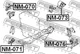 Подушка двигуна ліва NISSAN X-TRAIL T30 (вир-во FEBEST) Febest (NM076) - изображение 2