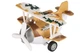 Детский металлический инерционный самолетик Same Toy Aircraft со светом и музыкой Коричневый (SY8015Ut-3) - изображение 1