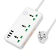 Удлинитель сетевой HOCO Storm 3-position socket AC7A 3USB/1Type-C 3.4A/17W white - изображение 1