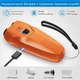 Профессиональный ультразвуковой отпугиватель собак 3в1 с фонариком Ultrasonic PU70 с индикатором зарядки и аккумулятором от USB Orange - изображение 3