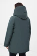 Подовжений жіночий пуховик Finn Flare FWB160135-530 Plus Size зелений 3XL - зображення 4