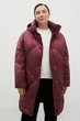 Стьобаний жіночий пуховик oversize Finn Flare FAC11096-833 бордовий L - зображення 2