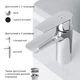 Смеситель для умывальника AM.PM Gem F90E02100 - изображение 6