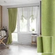 Стильна римська завіска зі шторою для балкону Adagio Windows Decor салатова, штори для кухні в розмірах 1,5х2,7м - штора, 1,5х1,4м - завіска - зображення 1