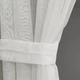 Ажурные тюлевые шторы с ламбрекеномAdagio Windows Decor, короткие кухонные шторы 270 х 170см, тюль вензель молочный - изображение 4