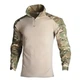 Мужской камуфляжный тактический коcтюм HAN WILD M65 Multicam 3в1 Куртка флисовая, Убакс и Штаны с Защитой колен - изображение 5