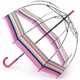 Женский механический зонт-трость Fulton Birdcage-2 L042 Colour Burst Stripe (Цветные полосы) - изображение 1