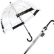 Механический женский прозрачный зонт-трость FULTON BIRDCAGE-1 L041 - BLACK WHITE - изображение 3