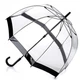 Механический женский прозрачный зонт-трость FULTON BIRDCAGE-1 L041 - BLACK - изображение 1