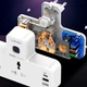 Сетевой фильтр в розетку с LED Ночником LDNIO SC2311 (2 универсальные розетки, 2USB, Type-C PD 20w, 2500W, евро вилка, 3A, быстрая зарядка) - Белый - изображение 3