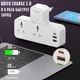 Сетевой фильтр в розетку с LED Ночником LDNIO SC2311 (2 универсальные розетки, 2USB, Type-C PD 20w, 2500W, евро вилка, 3A, быстрая зарядка) - Белый - изображение 7