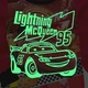 Детская пижама для мальчиков Тачки Молния Маквин | Cars Lightning McQueen | светится в темноте | 3 года рост 96-104см | цвет красный - изображение 3