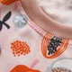 Детская пижама (кофта и брюки) Сочные фрукты 92 Персиковый + ПОДАРОК ​​качественные носки - изображение 3